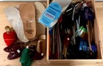 Schuheinlagen, Schuhspanner etc., Secondhand